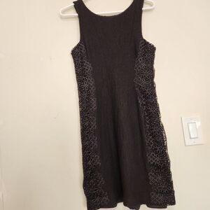 Banana Republic Wool Blend Dress Sleeveless Size 4 Black Lined